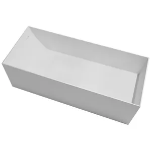 Ванна из искусственного камня Abber (1600x700) отдельностоящая, белая мат AS9640-1.6