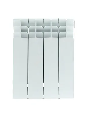 Радиатор STOUT 350 4 секции, биметаллический, боковое подключение, белый SRB-3310-035004