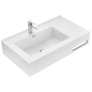 Раковина Aquaton 80 1A734431QA01L 800х450х178 литой мрамор, левая, белая