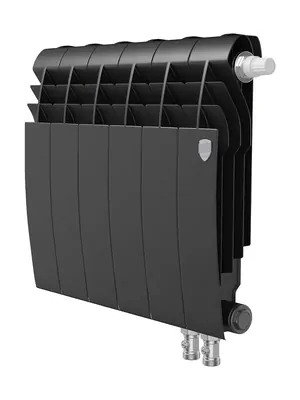 Радиатор биметаллический 6 секций ROYAL THERMO 350 Noir Sable VR80, 720Вт, НС-1506295