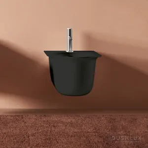 Биде подвесное ArtCeram 380х530х420 отверстие под смеситель, крепеж, черный мат. CHB001 17 00