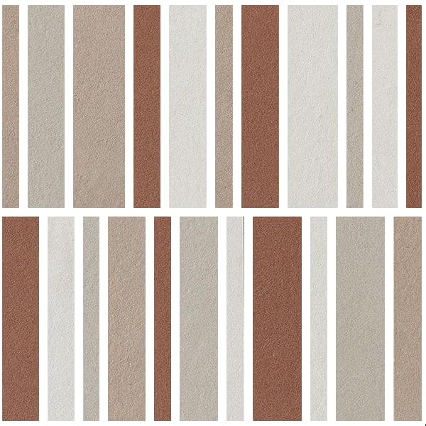 мозаика Nuances Mosaico Listelli Mix Caldo 2 Strideup 30x30