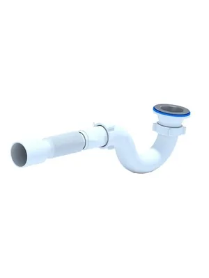 Сифон АНИ Пласт 1.1/2"х40мм для душевого поддона, с гофрой 40х50 E115