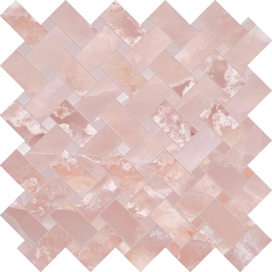 мозаика Tele Di Marmo Onyx Intrecci Pink Silktech 30x30