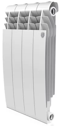 Радиатор биметаллический, 4 секции ROYAL THERMO ВШГ:574х320х87 684 Вт Bianco Traffico