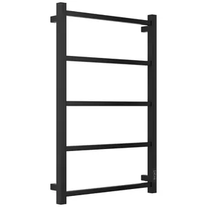 Полотенцесушитель электрический СТИЛЬЕ ФОРМАТ-26 800х500, матовый черный, ТЭН справа, 31526-8050