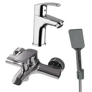 Набор смесителей Paini (смеситель для ванны, раковины, душевой набор), хром D1CRSET4