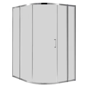 Душевой уголок CEZARES (1180-1205х1180-1205х1950) R-11-100+20-C-Cr-IV стекло прозрачное/хром