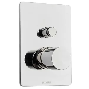 Смеситель для душа Bossini Z00006030 встраиваемый, на 2 выхода, внеш. часть, без излива, хром