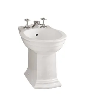 Биде напольное Devon&Devon IBBID3FWES 560х360 с 3 отверстиями под смеситель, цвет:белый