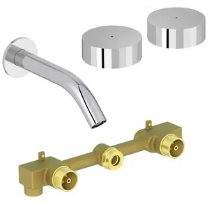 Смеситель для умывальника Jacob Delafon встраиваемый, двухзахватный, хром