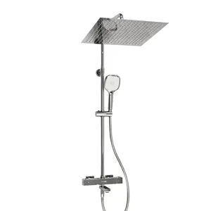 Душевая система WasserKRAFT A199.119.065.087.CH Thermo с термостатом для ванны, шланг A088, хром
