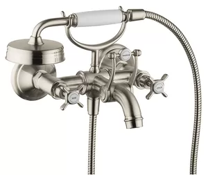 Смеситель Axor 16551820 для ванны двухзахватный, шлифованный никель