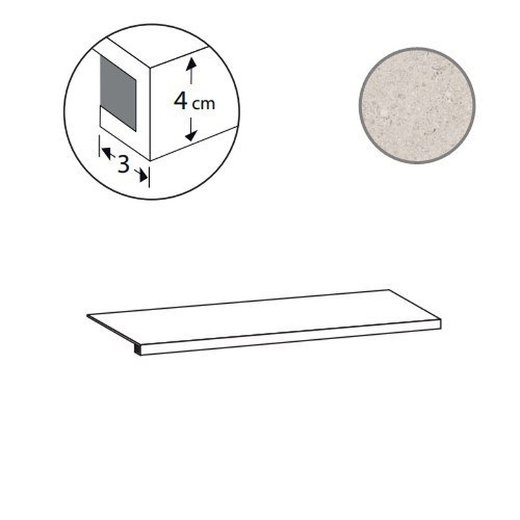 Sant Agostino Silkystone CSAGSKGR12 Gradone Greige 33x120 матовая