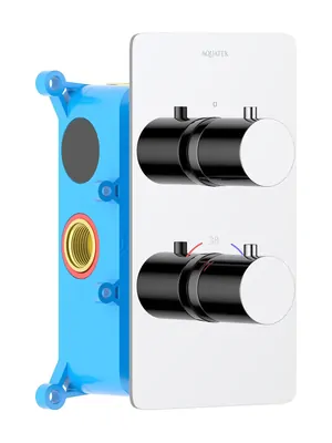 Смеситель для душа Aquatek AQ1391CR встраеваемый, 1 режим, термостатический, цвет: хром