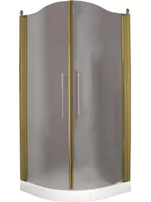 Душевой уголок Migliore (900х900х1950) стекло матовое, бронза 22680