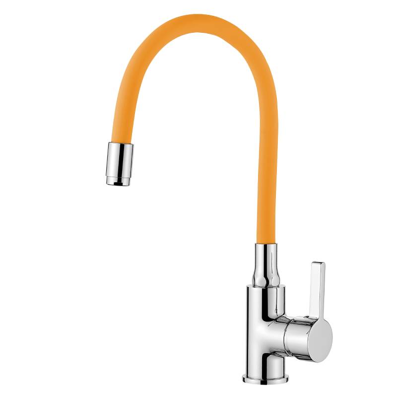 Смеситель Ledeme для кухни, с гибким изливом, однозахватный, желтый L4898-4