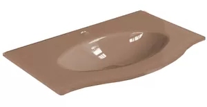 Раковина для тумбы Caprigo (810x466) стеклянная, шоколад матовый OW15-1312-R809