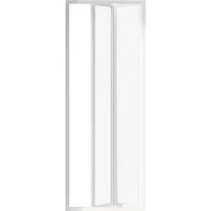 Душевая дверь RAVAK SDZ2-70 (670-710х1850) складная двухстворчатая, стекло, белый+Transp