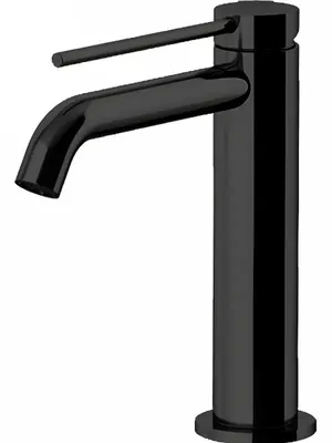 Смеситель GATTONI 9144/91NO для раковины, с донным клапаном, черный матовый