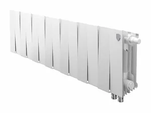 Радиатор биметаллический, 14 секций ROYAL THERMO 200 Bianco Traffico, нижнее правое подк