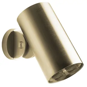 Верхний душ (спот) Gessi 57261.727 настенный, режим "мульти-спрей", латунь брашированная