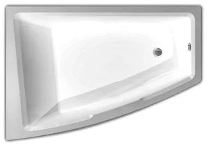 Ванна акриловая Акватек 180х125 левая, фронтальная панель, каркас, слив