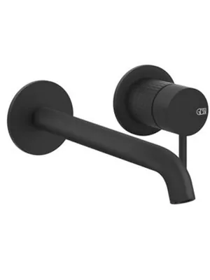 Смеситель для раковины Gessi 316 Meccanica 54289.299 встраиваемый, внешняя часть, черный матовый