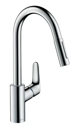 Смеситель Hansgrohe для кухни 240 мм вытяжной поворотный излив хром 31815000