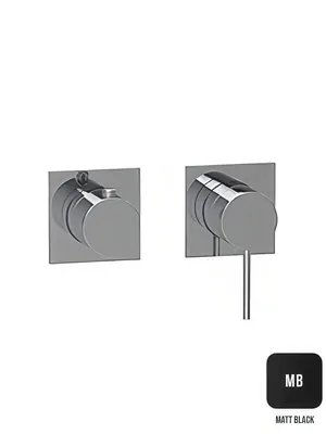 Смеситель для ванны/душа Almar на 2-3 потребителя, расположение вер/гор, цвет черный матовый E180191.MB