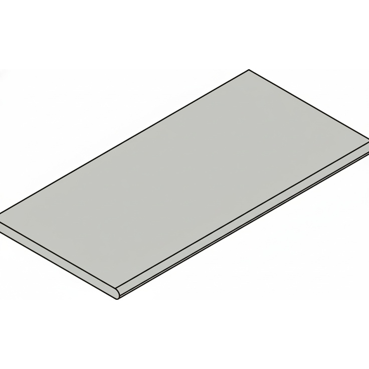 Italon Magma (Магма) 620090001361 X2 Сильвер бортик закруглённый 30x60 матовая