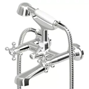 Смеситель для ванны Zucchetti Classic ZAL254 с изливом и гарнитуром, хром