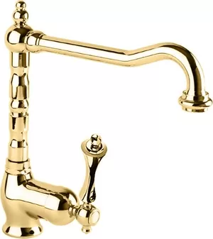 Смеситель CEZARES -LLM2-03/24-M для кухни, однорычажный, золото