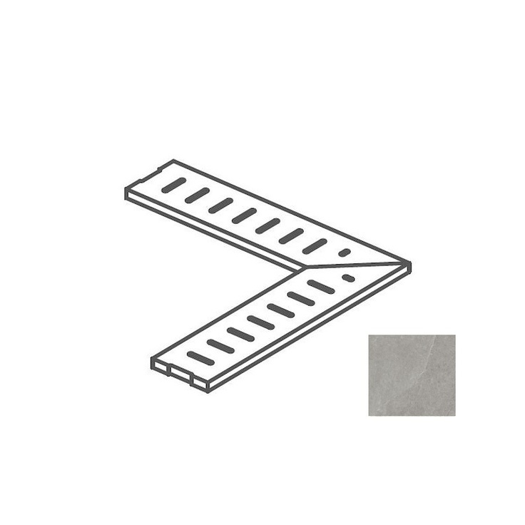 Impronta italgraniti Shale SL03GGA6 Griglia Angolare Greige 14x60 матовая