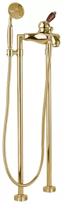 Смеситель CEZARES -VDPM-02-Nc для ванны, напольный, ручной душ, бронза/ручка орех