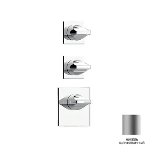 Смеситель для душа Bossini Z035203.094 термостататический, внеш.часть, никель шлифованный