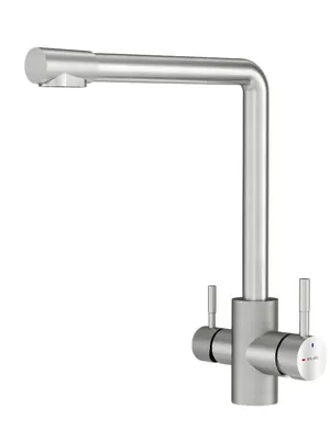 Смеситель для кухни AM.PM F85B05711 L-образный излив, с каналом для фильтр. воды, сатин мат