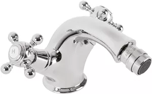 Смеситель CEZARES BS1-01 для биде, двухзахватный, с донным клапаном, хром