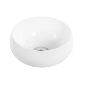 Раковина накладная BelBagno (300x300x155) круглая, без отверстия под смеситель, белая BB1114