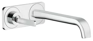 Смеситель Axor 36114000 для умывальника, встраиваемый, с панелью, внешняя часть, хром