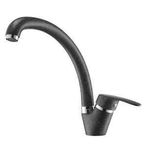 Смеситель AQUATON 1AX002FCXX210 для мойки, однорычажный, цвет: графит