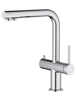 Смеситель для кухни Aquatek AQ1385CR однозахв., излив 285мм, с каналом д/фильтров. воды, хром