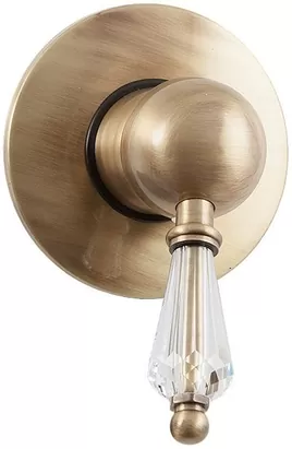 Смеситель CEZARES -DIM-02-Sw для душа, встраиваемый, однорычажный, бронза/ручка Swarovski