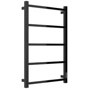 Полотенцесушитель электрический СТИЛЬЕ ФОРМАТ-26 800х500, черный, ТЭН справа, 17526-8050