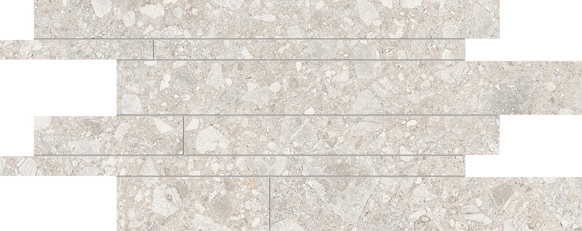мозаика Lombarda Listelli Sfalsati Bianco Naturale 30x60