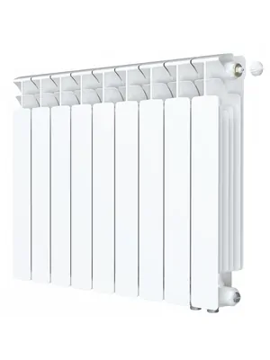 Радиатор биметаллический Rifar Ventil BVR 500 нижнее правое подключение, 9 секции, 1773 Вт
