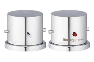 Смеситель Axor 10480 термостатический на борт ванны на 2 отверстия, внешняя часть, хром