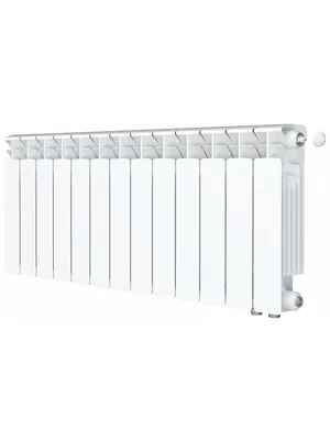 Радиатор биметаллический Rifar Ventil BVR 350 нижнее правое подключение, 13 секций, 1807 Вт