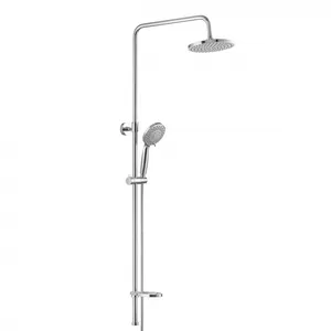 Душевой гарнитур Swedbe верхний душ, лейка 5 режимов, стойка, мыльница 5058