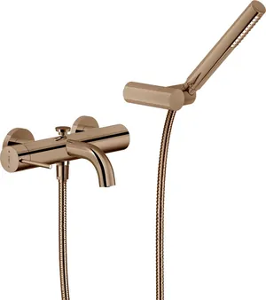 Смеситель NOBILI для ванны/душа, настенный, с душ.гарнитуром, красное золото VE125110RCP